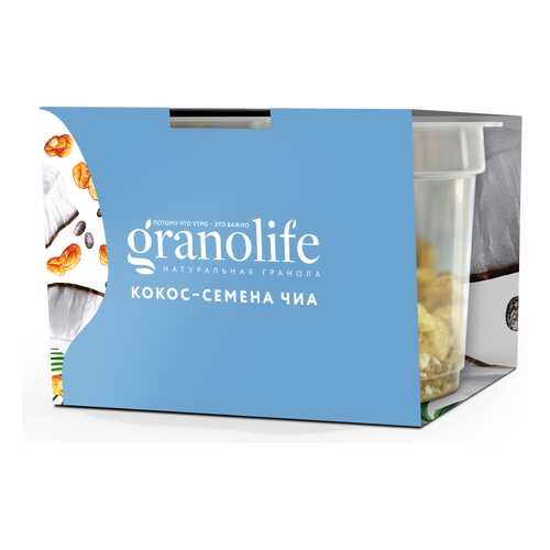 Гранола Granolife кокос-семена чиа 60 г в Народная Семья