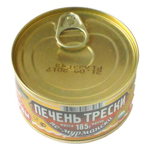 Печень трески Вкусные консервы по-мурмански 185 г в Народная Семья