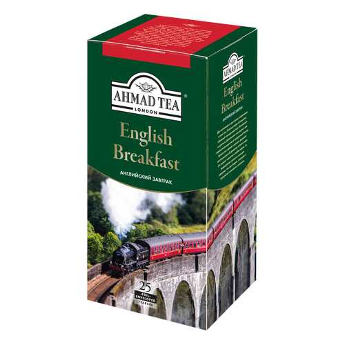 Чай черный Ahmad Tea english breakfast 25 пакетиков в Народная Семья