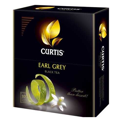 Чай черный Curtis earl grey 100 пакетиков в Народная Семья