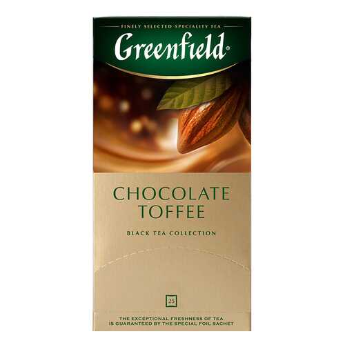 Чай черный Greenfield Chocolate Toffee 25 пакетиков в Народная Семья