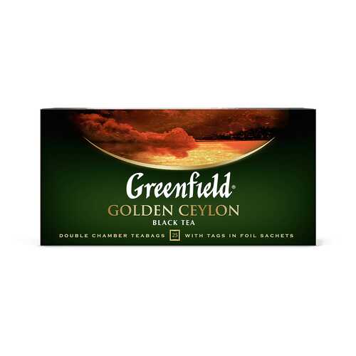 Чай черный Greenfield Golden Ceylon 25 пакетиков в Народная Семья