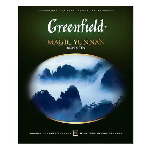 Чай черный Greenfield Magic Yunnan 100 пакетиков в Народная Семья