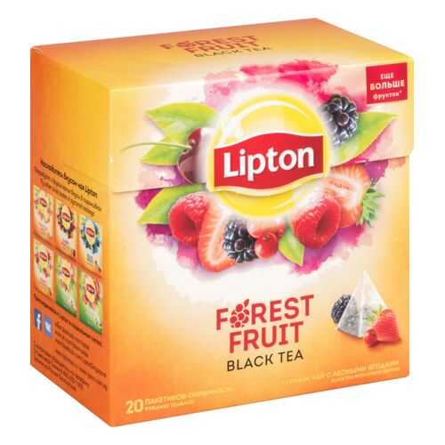 Чай черный Lipton forest fruit 20 пакетиков в Народная Семья