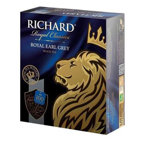 Чай черный Richard royal earl grey 100 пакетиков в Народная Семья