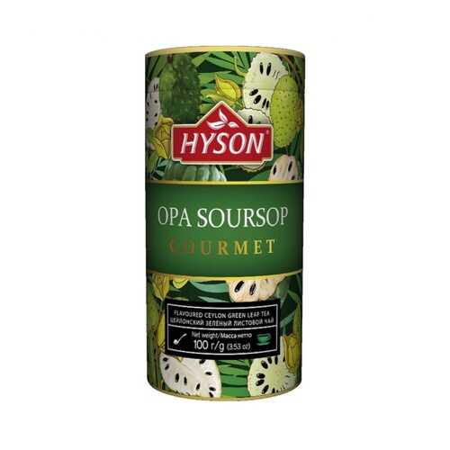 Чай Hyson Зеленый OPA Soursop Gourmet, листовой с ароматом саусепа, 100 гр в Народная Семья