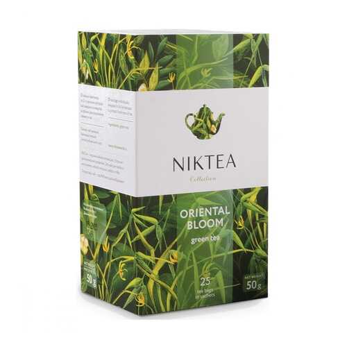 Чай Niktea Oriental Bloom зеленый 25 пакетиков в Народная Семья