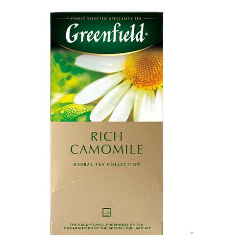 Чай травяной Greenfield Rich Camomile 25 пакетиков в Народная Семья