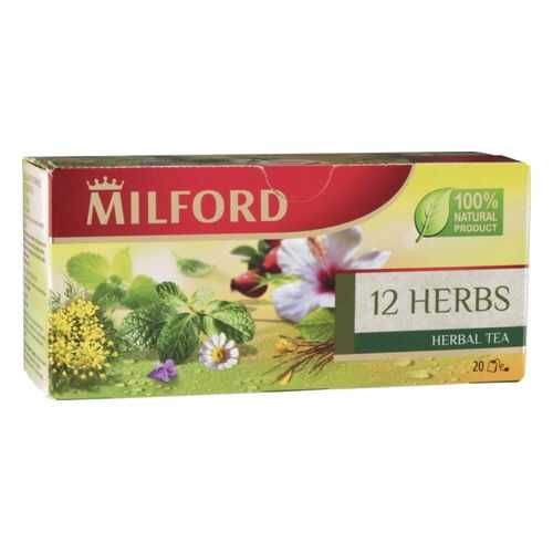 Чай травяной Milford 12 herbs 20 пакетиков в Народная Семья