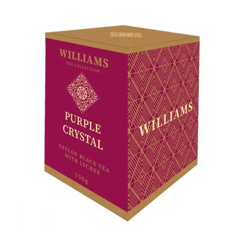 Чай Williams Purple Crystal черный с лепестками сафлора и ароматом личи 100 г в Народная Семья