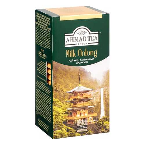 Чай зеленый Ahmad Tea milk oolong 25 пакетиков в Народная Семья