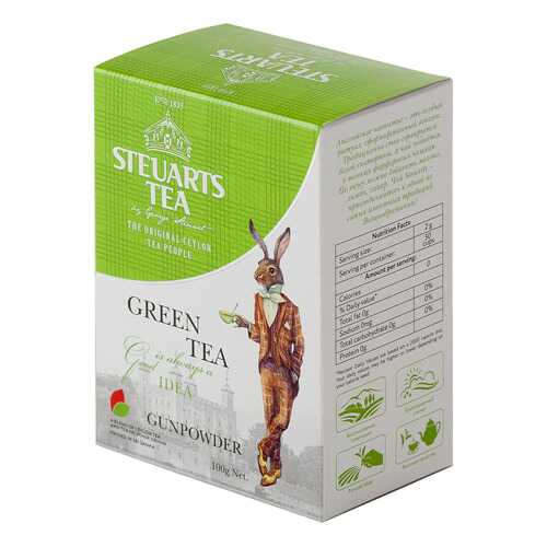 Чай зеленый листовой Steuarts green tea gunpowder 100 г в Народная Семья