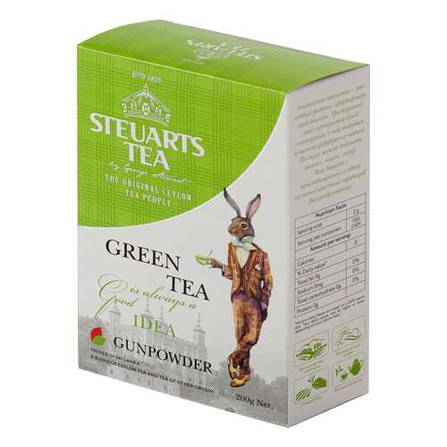 Чай зеленый листовой Steuarts green tea gunpowder 200 г в Народная Семья