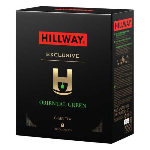 Чай зеленый «Oriental Green» т.з. “HILLWAY” в сашетах 2г*100*12 в Народная Семья