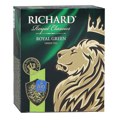 Чай зеленый Richard royal green 100 пакетиков в Народная Семья