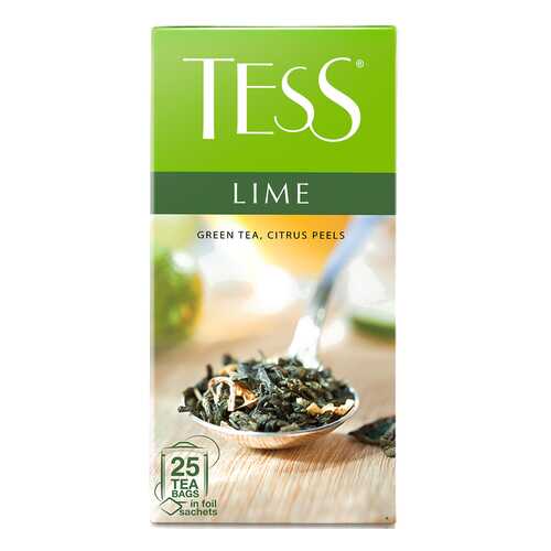 Чай зеленый Tess Lime 25 пакетиков в Народная Семья