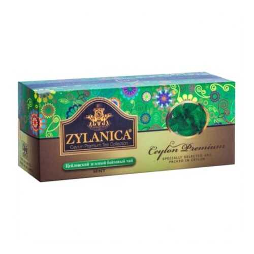 Чай зеленый в пакетиках для чашки Zylanica ceylon premium collection 25*2 г в Народная Семья