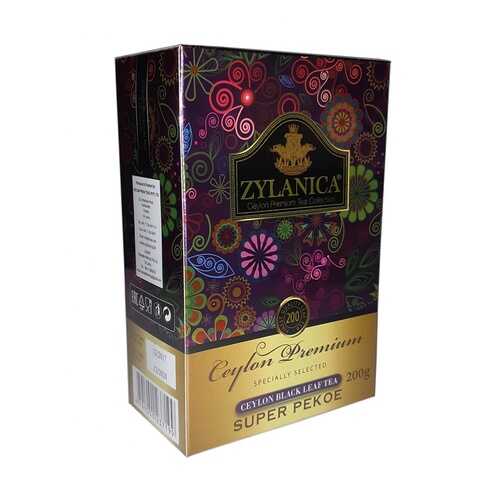 Чай Zylanica Ceylon Premium черный листовой Super Pekoe 200 г в Народная Семья