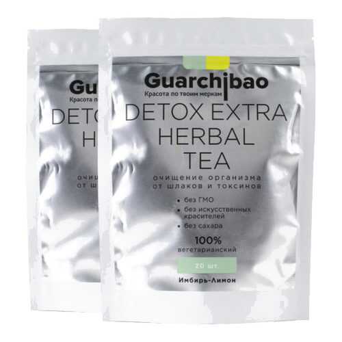 GUARCHIBAO DETOX EXTRA HERBAL TEA набор из 2 упаковок чая для детокса Имбирь-Лимон в Народная Семья