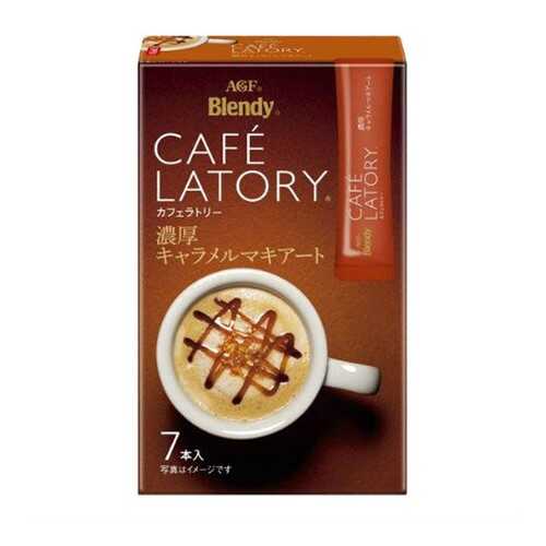 Кофе AGF Cafe Latory карамель-маккиато в стиках 7*11 г в Народная Семья