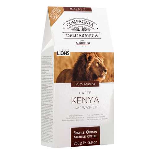 Кофе Dell Arabica Puro Arabica Kenya AA Washed 250г карт/пачка молотый в Народная Семья