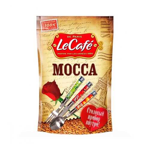 Кофе Le Cafe Mocca растворимый с ложкой 150 г в Народная Семья