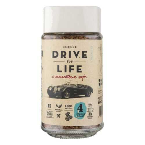 Кофе растворимый Drive for Life strong roast с молотым 100 г в Народная Семья