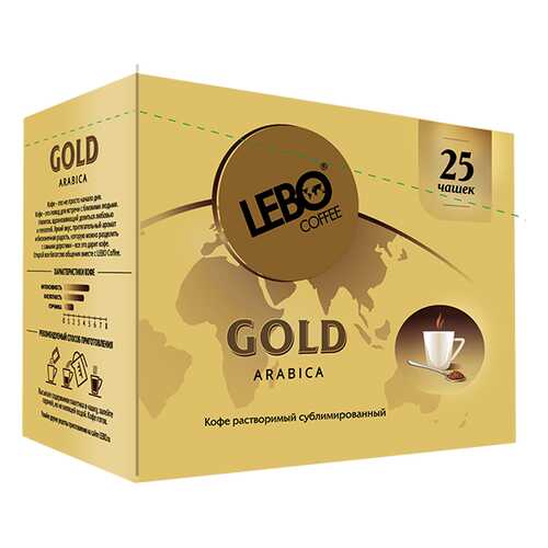 Кофе растворимый Lebo gold 2 г 25 пакетиков в Народная Семья