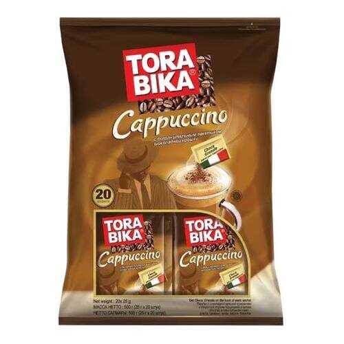 Кофе растворимый Tora bika Cappuccino 3 в 1 с шоколадной крошкой 20 шт 25 г в Народная Семья