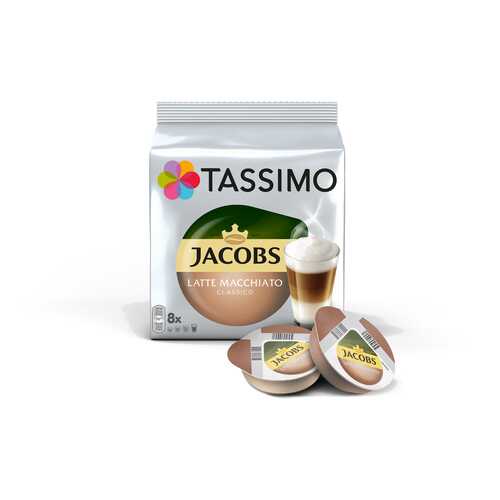 Кофе в капсулах Tassimo Jacobs Latte Macchiato с жидким молоком 8 порций в Народная Семья