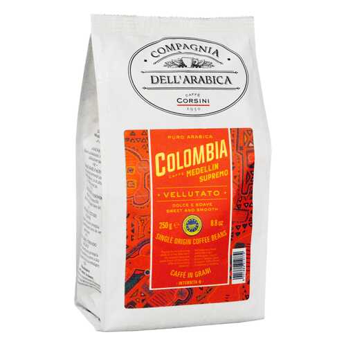 Кофе в зернах Compagnia Dell Arabica Colombia Medellin Supremo 250г в Народная Семья