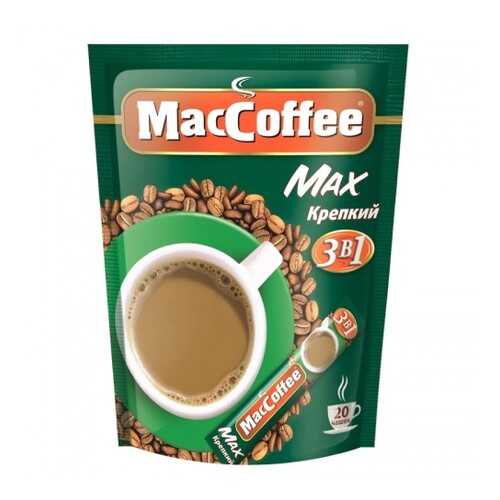 Кофейный напиток растворимый MacCoffee max крепкий 3в1 20 г 16 штук в Народная Семья