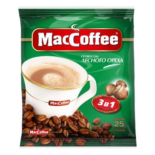 Напиток кофейный растворимый 3в1 MacCoffee Лесной Орех, м/уп 18г*25*20 (У) блок в Народная Семья