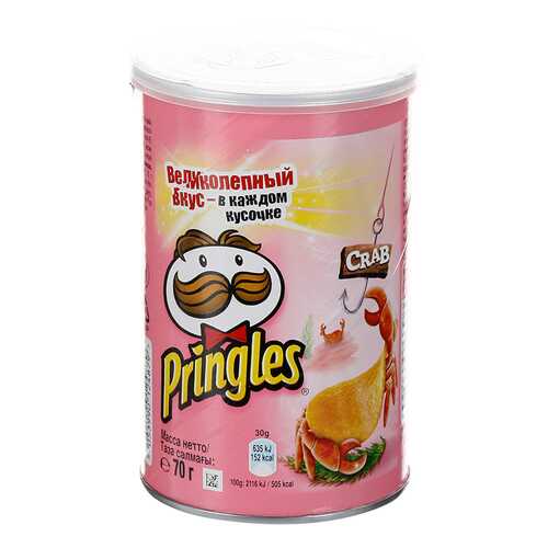 Чипсы Pringles картофельные со вкусом краба 70 г в Народная Семья