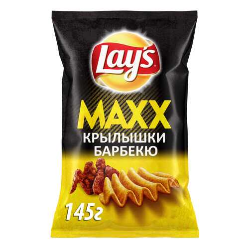 Картофельные чипсы Lay's maxx куриные крылышки барбекю 145 г в Народная Семья