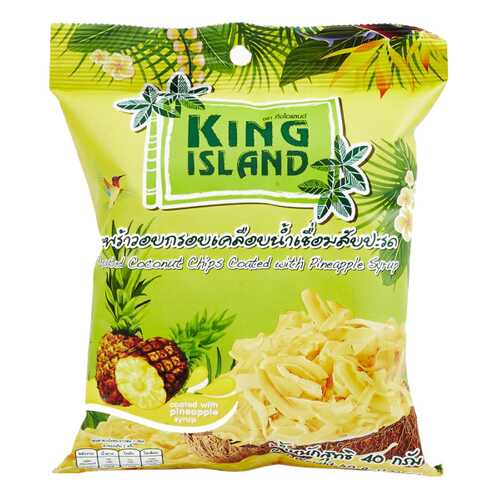 Кокосовые чипсы King Island с ананасом 40 г в Народная Семья