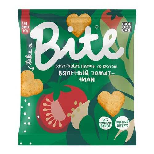 Мультизлаковые фигурки Take a Bite Паффы со вкусом Вяленый томат-чили, 30 гр в Народная Семья