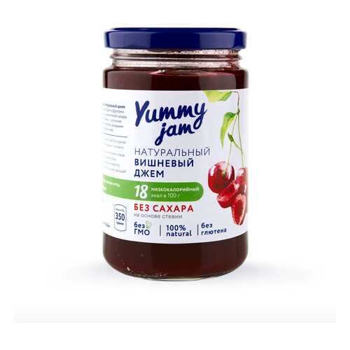 Джем Yummy jam вишневый без сахара 350 г в Народная Семья