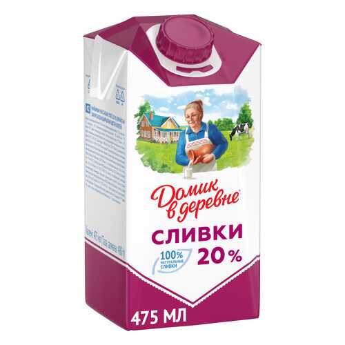 Сливки Домик в деревне 20% 480 г в Народная Семья