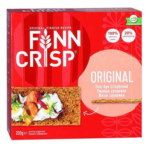 Сухарики Finn Crisp ржаные 200 г в Народная Семья