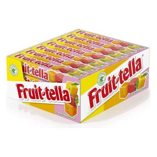 Конфеты Fruit-tella жевательные ассорти 21*41 г в Народная Семья