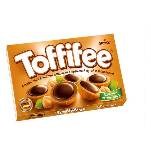 Конфеты toffifee Storck лесной орех в мягкой карамели с кремовой нугой и шоколадом 125 г в Народная Семья