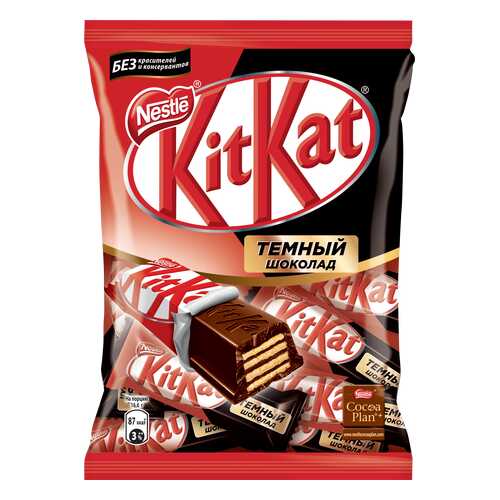 Темный шоколад Kit Kat dark с хрустящей вафлей 169 г в Народная Семья