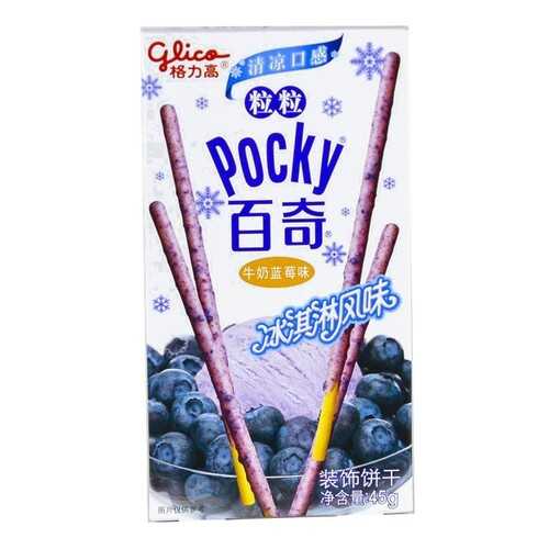 Палочки Glico Pocky со вкусом мороженного и голубики 47 г в Народная Семья